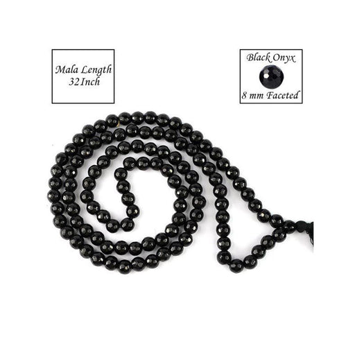 Black Onyx Round Beads Mala in India, UK, USA, All Country