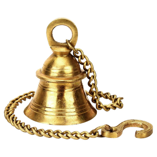 Wall Hanging Bells in Brass for Home Mandir Temple Living Room Decoration in India, UK, USA, All Country