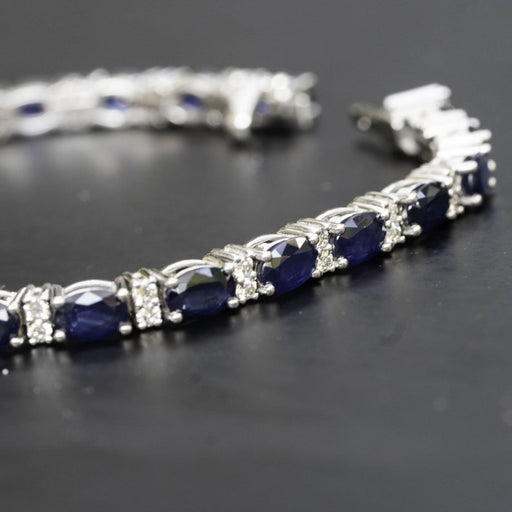 Sapphire Gemstone bracelet for women, wedding jewelry, Anniversary Gift, birthday Gift for wife in India, UK, USA, All Country