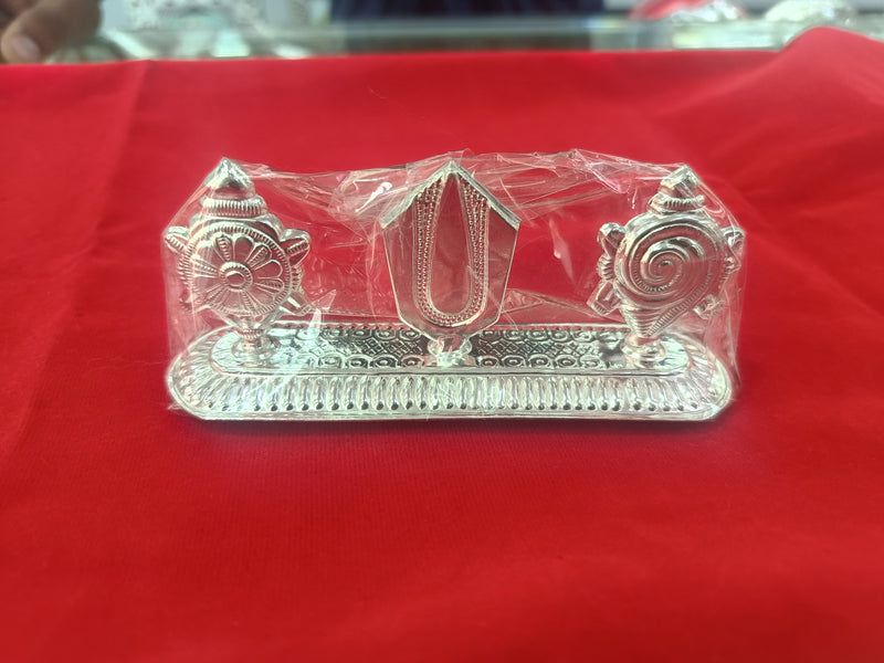 Tirupati Balaji Shanku Chakra Pratick in Pure Silver in India, UK, USA, All Country