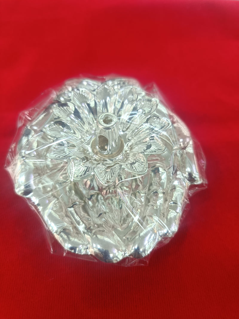 Silver Diya with Hand Shape Base for Gift | Pooja | Home usage in India, UK, USA, All Country