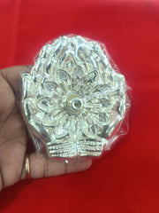 Silver Diya with Hand Shape Base for Gift | Pooja | Home usage in India, UK, USA, All Country