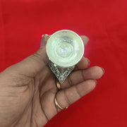 Sparkling Peacock Design Silver Diya for Home | Office Use | Gifting in India, UK, USA, All Country