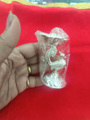Pure Silver Peacock Design Diya for Home Temple in India, UK, USA, All Country