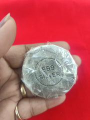 Mata Laxmi Round Shape Silver Coin for Gifting in India, UK, USA, All Country