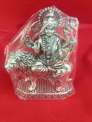 Goddess Durga Idol in Silver for Home Temple in India, UK, USA, All Country