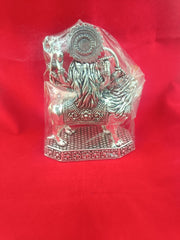 Goddess Durga Idol in Silver for Home Temple in India, UK, USA, All Country
