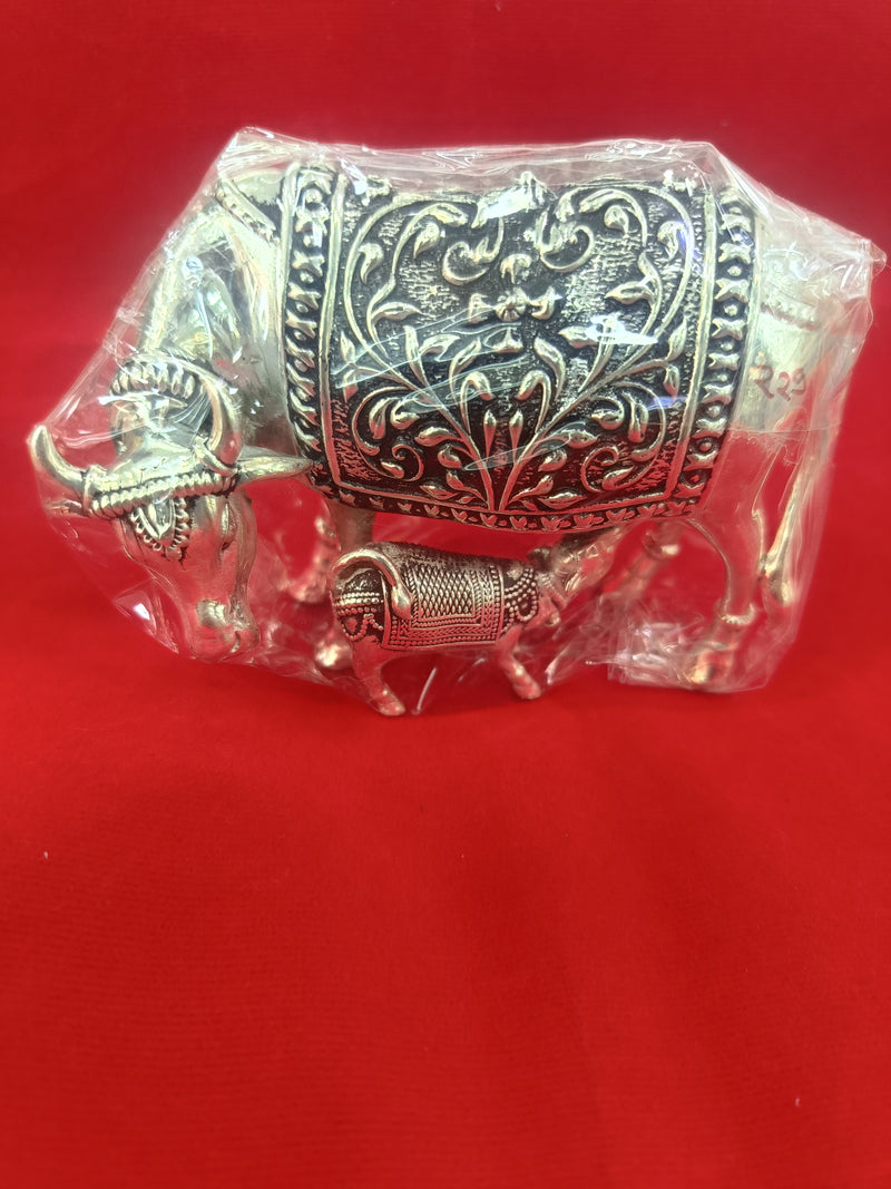 Silver Kamdhenu Cow and Calf in India, UK, USA, All Country