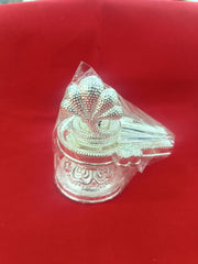 Silver Shivling With Sheshnag for Home Temple in India, UK, USA, All Country