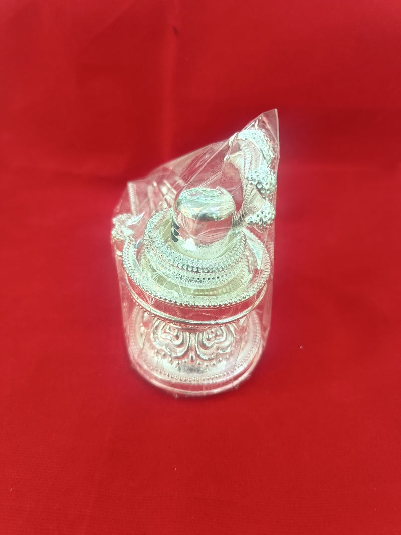 Silver Shivling With Sheshnag for Home Temple in India, UK, USA, All Country