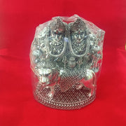 Silver Chamunda Mata Idol for Home Mandir in India, UK, USA, All Country