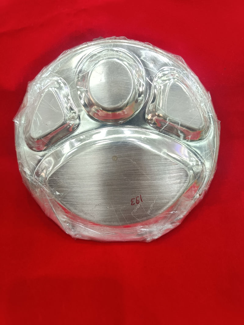 Silver Plain Pav Bhaji Plate | Food Plate in Silver in India, UK, USA, All Country