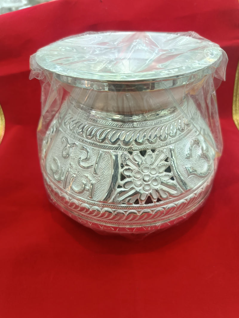 Navratri Durga Mata Garba Pot in Pure Silver | Kalash Garba Ghada in India, UK, USA, All Country