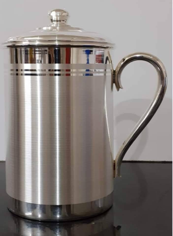 Handcrafted Pure Silver Drinking Jug - Elegant and Durable Design for Daily Usage in India, UK, USA, All Country
