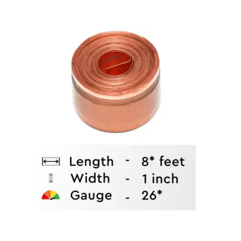Copper Strip For Vastu Remedy {8 Feet, 0.2 MM Thickness} in India, UK, USA, All Country
