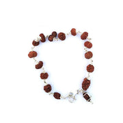 1 to 14 Mukhi with Ganesh & Gauri Shankar Rudraksha Siddha Bracelet in Pure Silver in India, UK, USA, All Country
