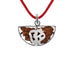 1 Face Kaju Shape Indian Rudraksha - Lab Certified with Silver Capping in India, UK, USA, All Country