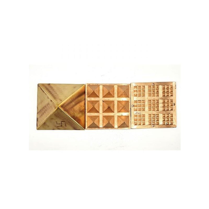 100x Poweful Copper Vastu Pyramid Set – 4 Inch Vastu Remedies for Positive Vastu Energy Vibrations at Home, Office, Factory, Plot in India, UK, USA, All Country