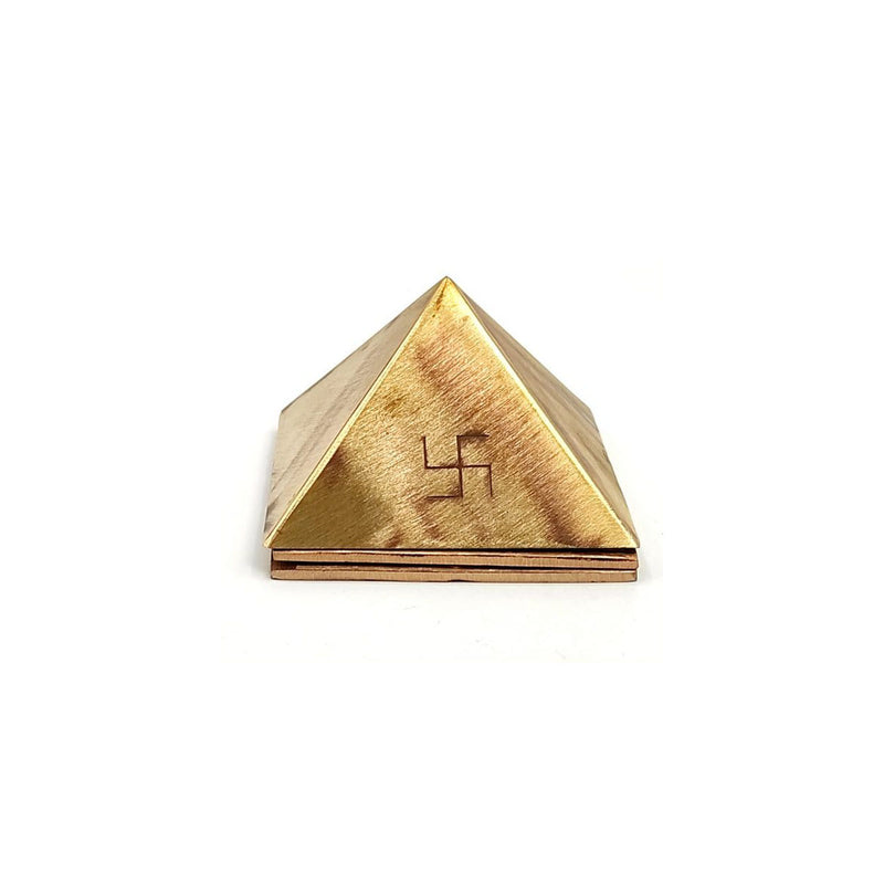 100x Poweful Copper Vastu Pyramid Set – 4 Inch Vastu Remedies for Positive Vastu Energy Vibrations at Home, Office, Factory, Plot in India, UK, USA, All Country