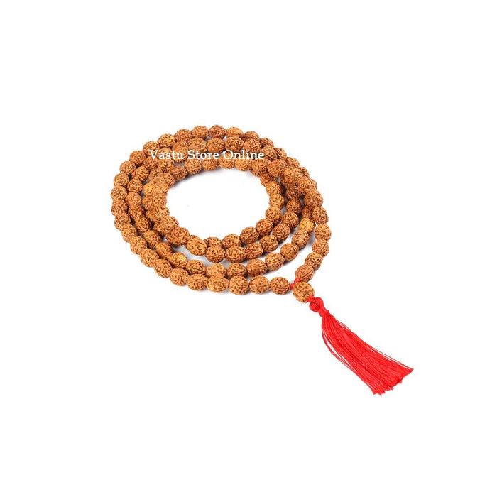 4 Face Rudraksha Mala - Lab Certified 54+1 in India, UK, USA, All Country