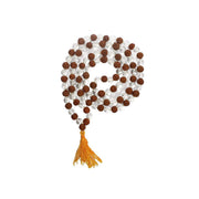 5 Mukhi Rudraksha and Crystal (Quartz) Mala in India, UK, USA, All Country