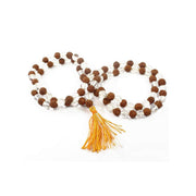 5 Mukhi Rudraksha and Crystal (Quartz) Mala in India, UK, USA, All Country