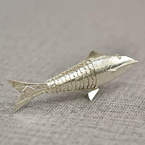 Pure Silver Fish for Home Mandir, Silver Fish for Vastu, Gift Items, Housewarming Gift in India, UK, USA, All Country