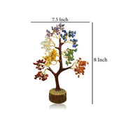 7 (Seven) Chakra Natural Reiki Crystal tree for Good Luck, Wealth in India, UK, USA, All Country