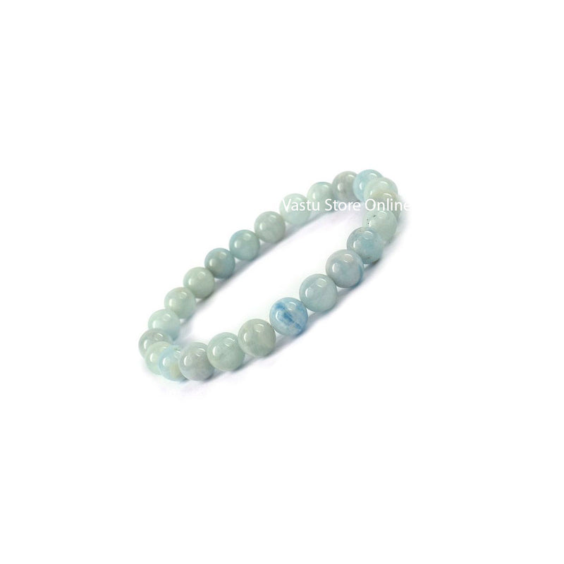 Aquamarine Round Crystal Bracelet in India, UK, USA, All Country