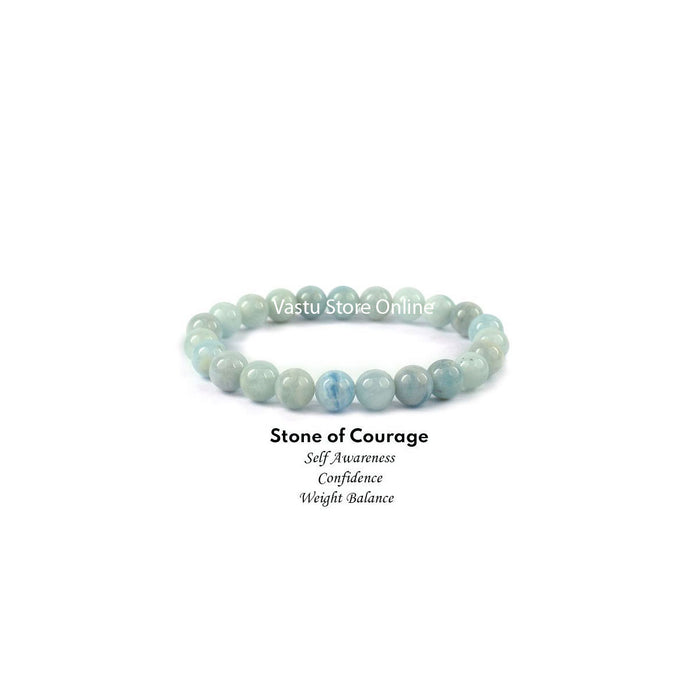 Aquamarine Chip Bead Bar Bracelet in Sterling Silver : Amazon.co.uk:  Handmade Products