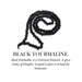 Black Tourmaline Round Beads Mala in India, UK, USA, All Country