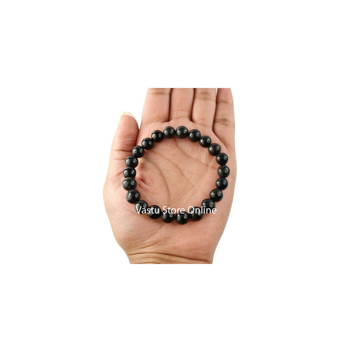 Black Agate Round Crystal Bracelet in India, UK, USA, All Country