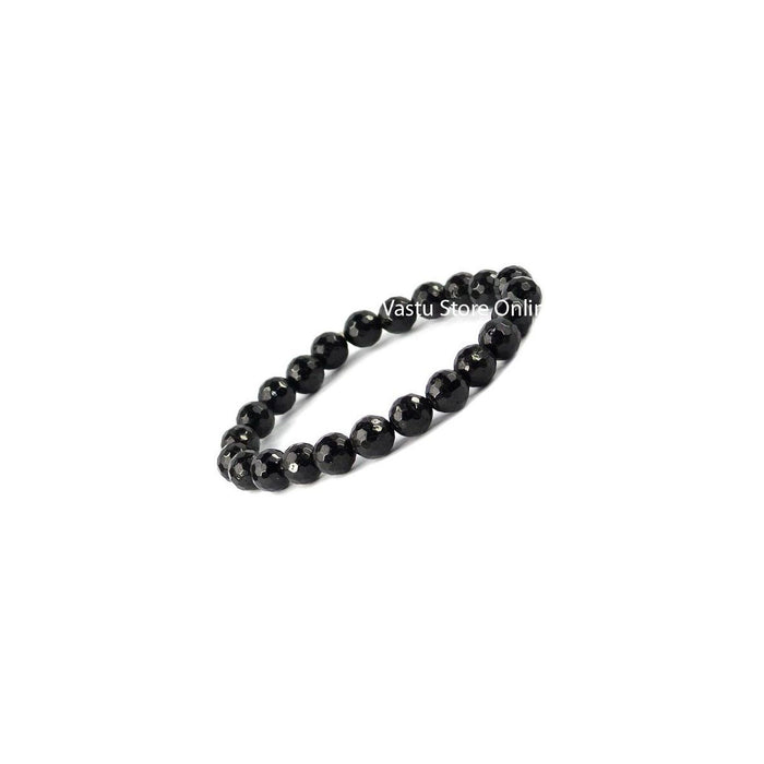 Black Tourmaline Round Crystal Bracelet in India, UK, USA, All Country