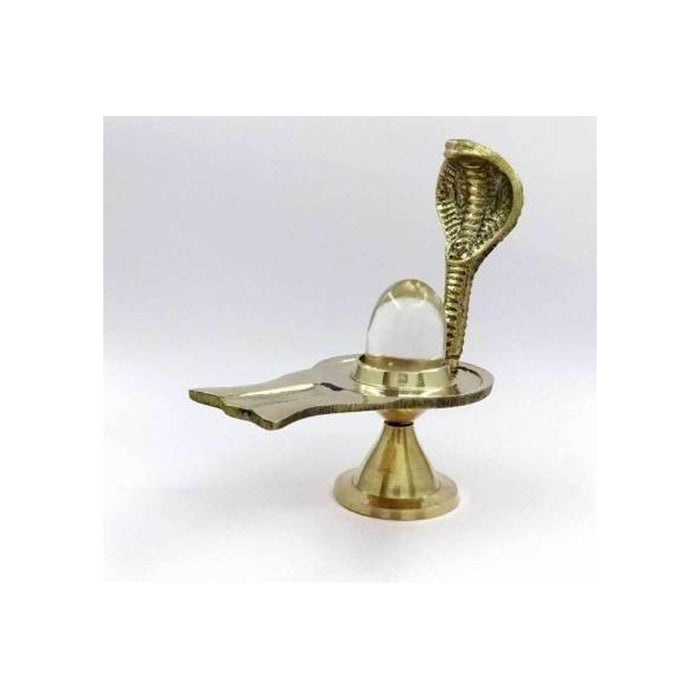 Pure Brass Shivling with Sphatik Crystal Lingam in India, UK, USA, All Country