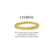 Citrine Round Crystal Bracelet in India, UK, USA, All Country