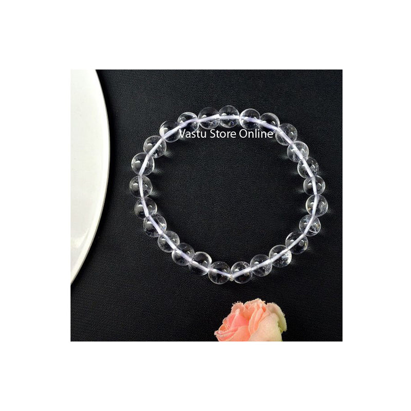 Clear Quartz Round Crystal Bracelet in India, UK, USA, All Country