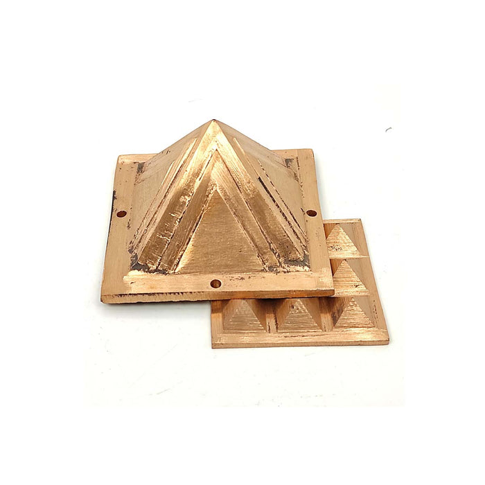Copper Vastu Pyramid Set for Home Office Temple in India, UK, USA, All Country