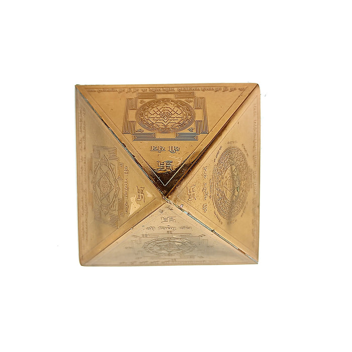 Copper Vastu Dosh Nivaran Pyramid Yantra for Home, Office Temple to keep in North-East Health, Wealth & Prosperity in India, UK, USA, All Country