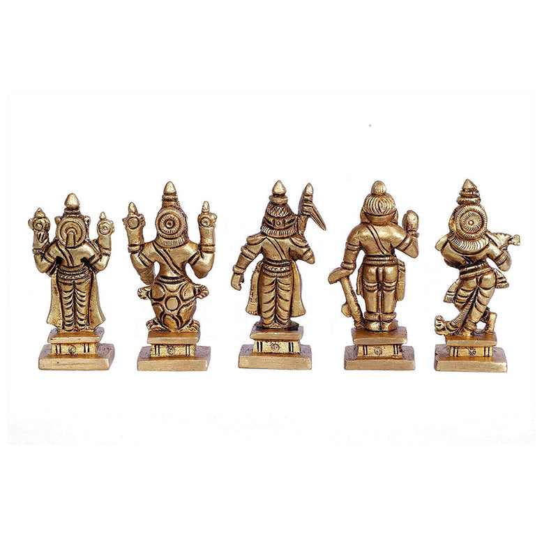 Brass Dashavatara Dasavatharam of Lord Vishnu Statues Ten Incarnations Avatars Idol Murti for Mandir Puja Temple in India, UK, USA, All Country