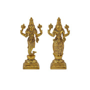 Brass Dashavatara of Lord Vishnu Statues Ten Incarnations Avatars Idol Murti for Mandir Puja Temple in India, UK, USA, All Country