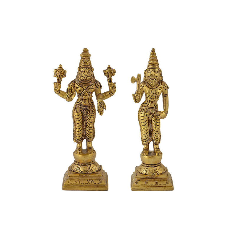Brass Dashavatara of Lord Vishnu Statues Ten Incarnations Avatars Idol Murti for Mandir Puja Temple in India, UK, USA, All Country