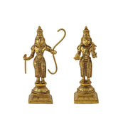 Brass Dashavatara of Lord Vishnu Statues Ten Incarnations Avatars Idol Murti for Mandir Puja Temple in India, UK, USA, All Country