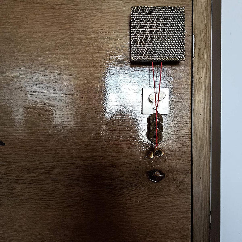 Feng Shui Vastu Lucky Hanging 3 Bell 3 Chinese Coins Main Entrance Door Hanging in India, UK, USA, All Country
