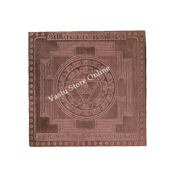 Shree Kanakdhara Yantra in Pure Copper in India, UK, USA, All Country