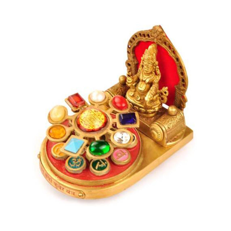 Shri Dhanvarsha Kuber Yantra Chowki In Brass in India, UK, USA, All Country