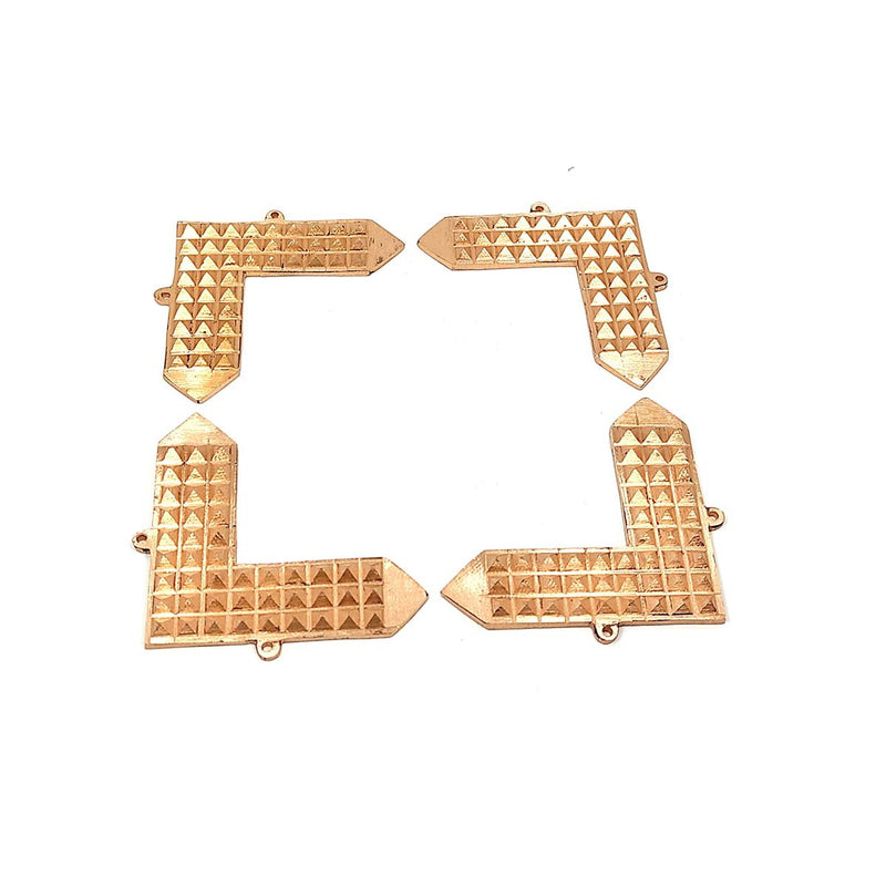 Copper Corner Angle Pyramid Vastu Correction - Multiple Vastu Defect Correction 4 Pcs Set in India, UK, USA, All Country