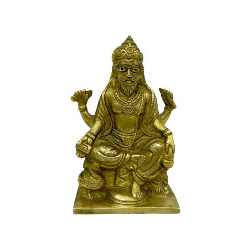 Brass Lord Vishwakarma Statue Idol in India, UK, USA, All Country