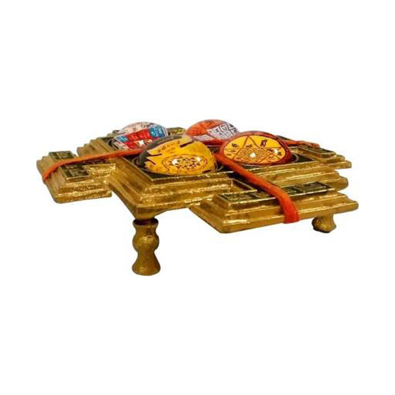 Sampurna Maha Lakshmi Yantra Chowki In Brass in India, UK, USA, All Country