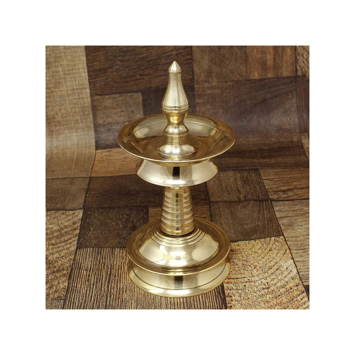 Nilavilakku- Kerala Brass Oil Lamp for Pooja at Home, Office or Gifting Purpose in India, UK, USA, All Country