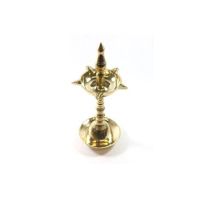 Pure Brass Diya Stand, Samai Oil Lamp In Brass Hindu Religion Puja Vessel, Religion Puja Vessel (Pack of 2) in India, UK, USA, All Country